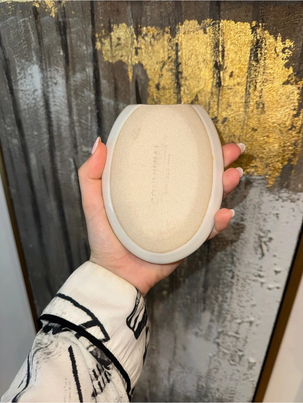 West Elm Cream Kitchen Spoon Holder